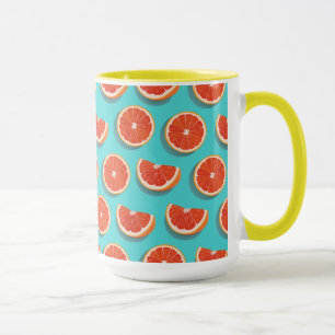 Sweet Juicy Orange Muster Tasse