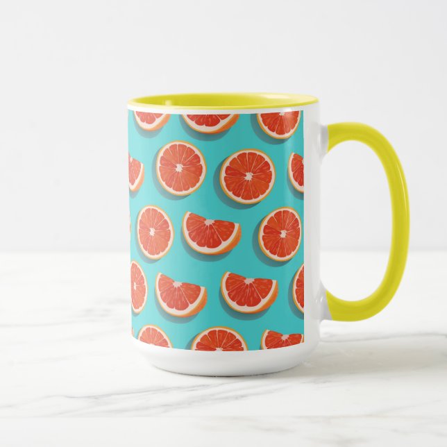 Sweet Juicy Orange Muster Tasse (Rechts)