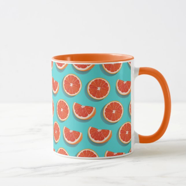 Sweet Juicy Orange Muster Tasse (Rechts)