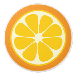 Sweet Juicy Orange tropische Zitrusfrüchte Slice Keramikknauf
