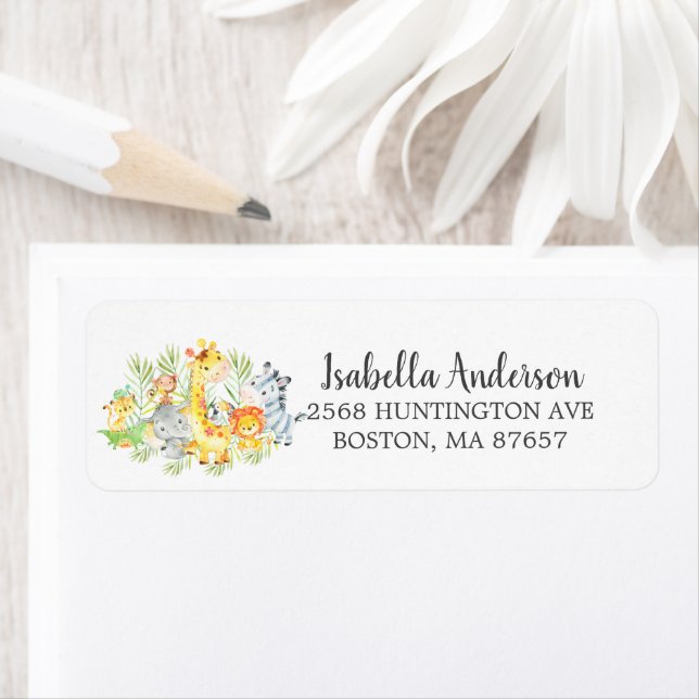 Sweet Jungle Animals Baby Showmarke (Insitu)