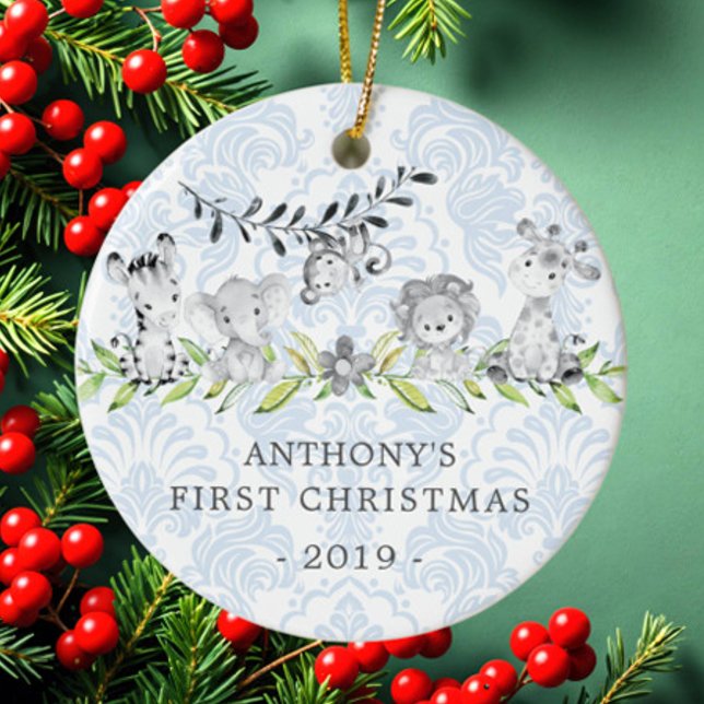 Sweet Jungle Foto Baby's First Christmas Ornament (Von Creator hochgeladen)