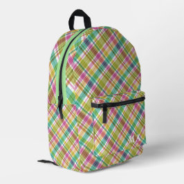 Sweet Kariert Pastel Multicolors Bedruckter Rucksack