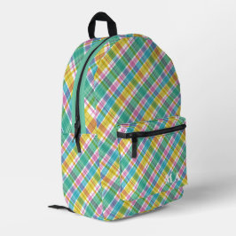 Sweet Kariert Pastel Multicolors Bedruckter Rucksack