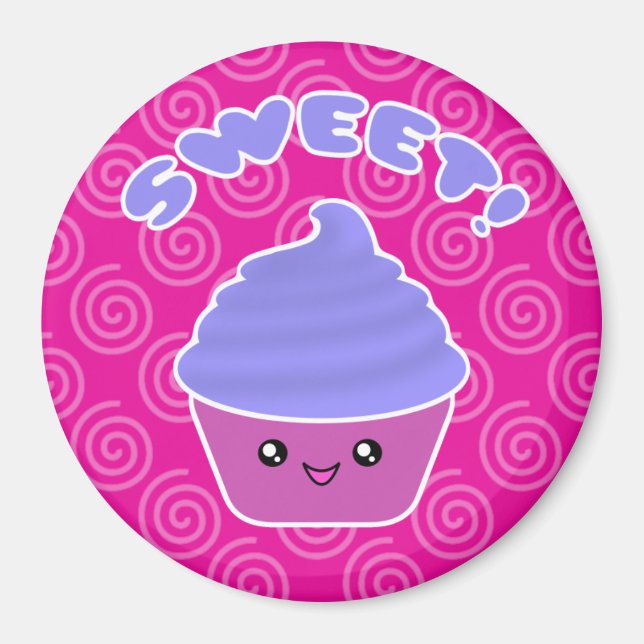 Sweet Kawaii Cupcake Magnet (Vorne)