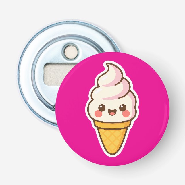 Sweet Kawaii Ice Creme Flaschenöffner (Vorderseite)
