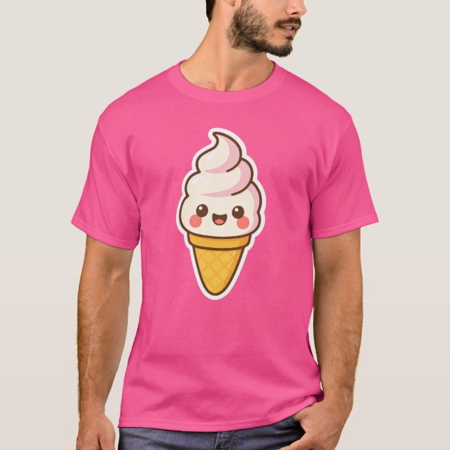 Sweet Kawaii Ice Creme T-Shirt (Vorderseite)