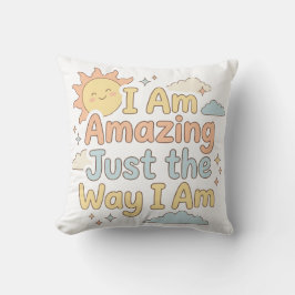 Sweet Kids Affirmation You Are Amazing Quote Kissen
