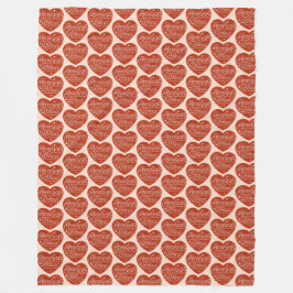 Sweet Kiss Fleece Blanket