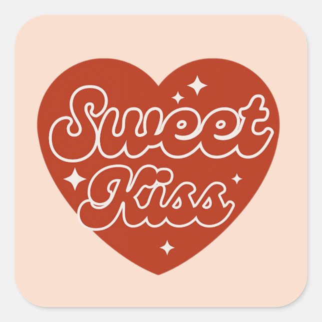 Sweet Kiss Sticker (Vorderseite)