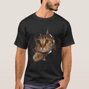 Sweet Kitten Torn Cat Cat Owner Cat Lady T-Shirt