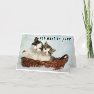 "SWEET KITTENS" GLÜCKLICHE GEBURTSTAGSKARTE KARTE