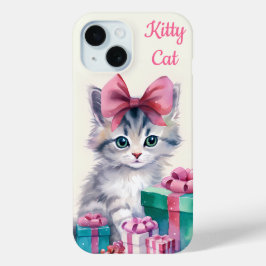 Sweet Kitty Cat Big Pink Bow Case-Mate iPhone Hülle