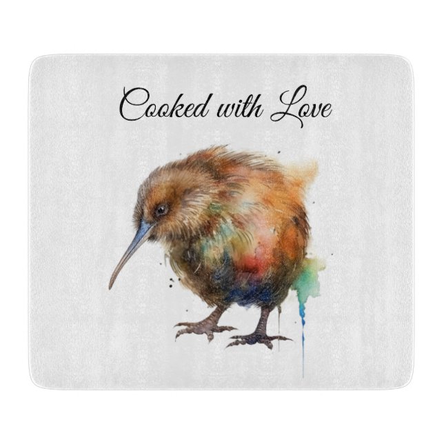 Sweet Kiwi, custom Schneidebrett (Vorderseite)