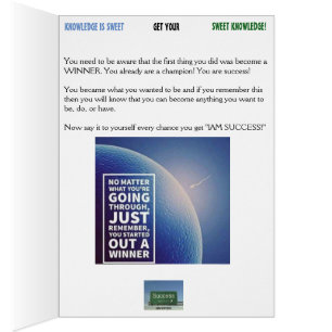 SWEET KNOWLEDGE CARD #17