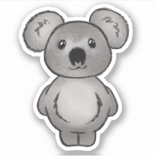 Sweet Koala Aufkleber (Vorderseite)