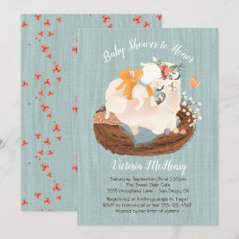 Sweet Lama und Momma Baby Dusche Einladungen