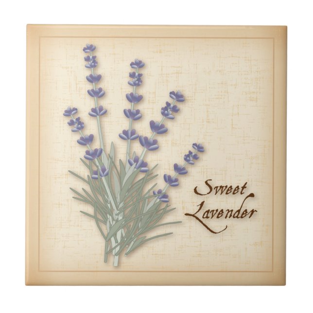 Sweet Lavender Keramik Tile Fliese (Vorderseite)