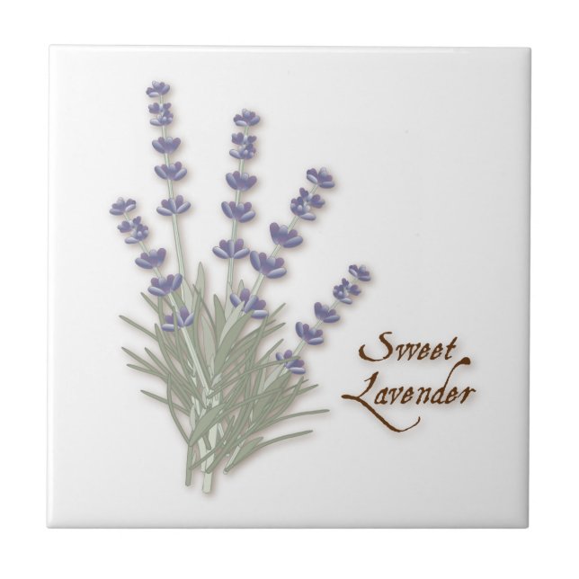 Sweet Lavender Keramik Tile Fliese (Vorderseite)