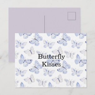 Sweet Lavender Lila Schmetterlinge Postkarte