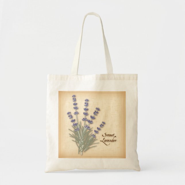 Sweet Lavender Tote Bag Tragetasche (Vorne)