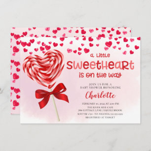 Sweet Leckerei Little Sweetheart Baby Dusche Einladung