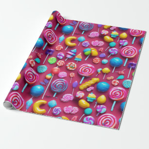 "Sweet Leckereien Candy-Themed Geschenkpapier