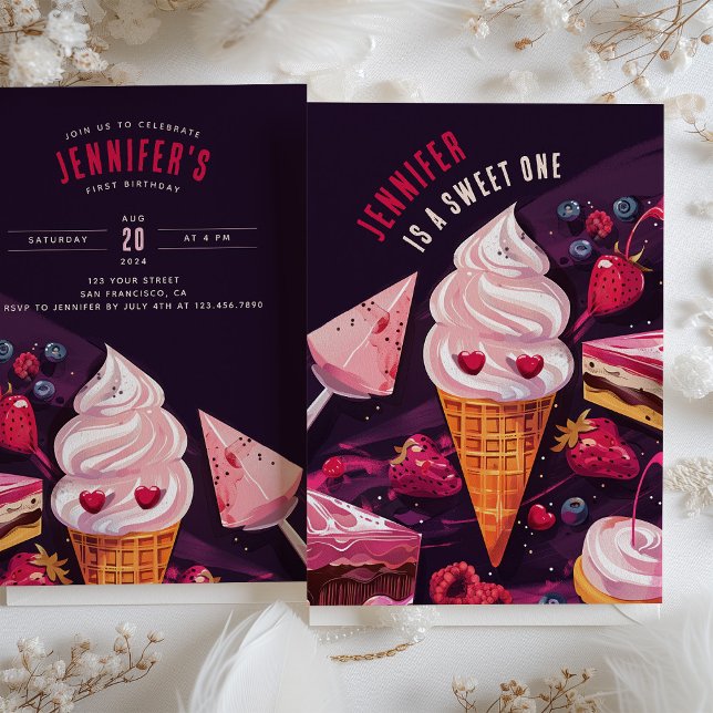 Sweet Leckereien & Delights - Spielerischer erster Einladung (Von Creator hochgeladen)