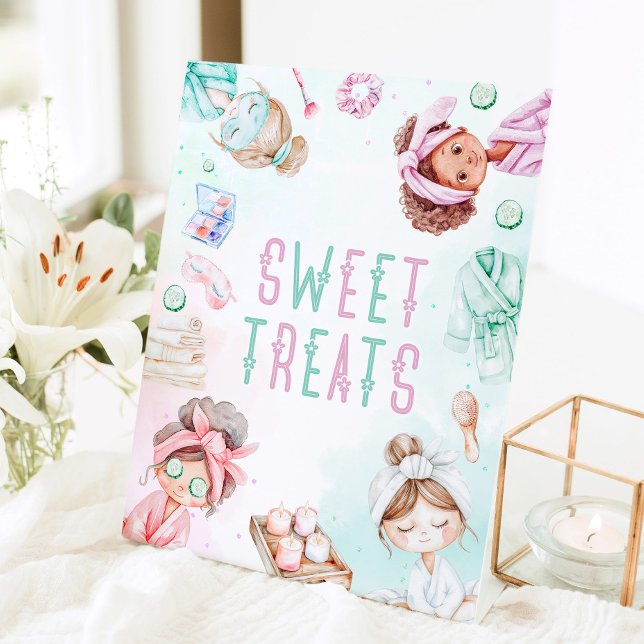 Sweet Leckereien Pamper Party Kinder Wellness-Cent Sockelschild (Von Creator hochgeladen)