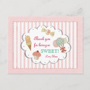 Sweet Leckereien Vielen Dank Postcard Postkarte