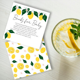 Sweet lemon Babybücher für Kinder Begleitkarte