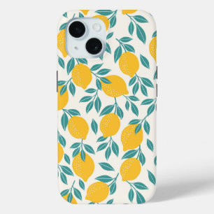 Sweet Lemon Branches Muster Case-Mate iPhone Hülle