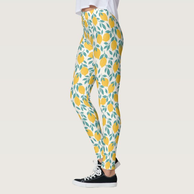 Sweet Lemon Branches Muster Leggings (Links)