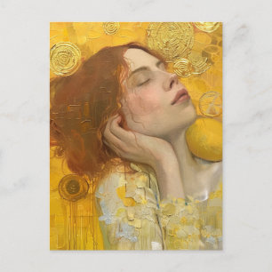 Sweet Lemon Dreams Klimt Style Postkarte