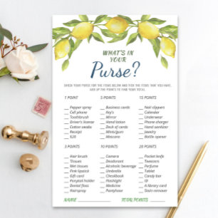Sweet Lemon & Greenery Chic Brautparty Game
