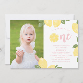 Sweet Lemons 1. Geburtstag Einladung