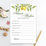 Sweet Lemons & Greenery Advice and Wishings card<br><div class="desc">Elegante Blush Rose Greenery Advice and Wishings card. Für weitere Anpassungen,  zögern Sie nicht mich zu kontaktieren!</div>