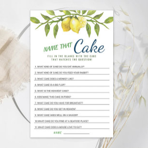 Sweet Lemons & Greenery Chic Brautparty Game