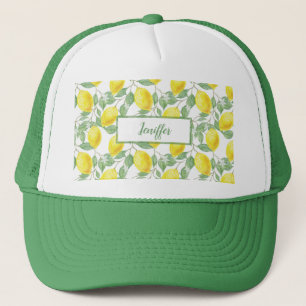 Sweet lemons yellow summer. truckerkappe