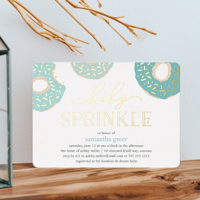 Sweet Liebe | Donut Baby Sprinkle Folieneinladung (Von Creator hochgeladen)