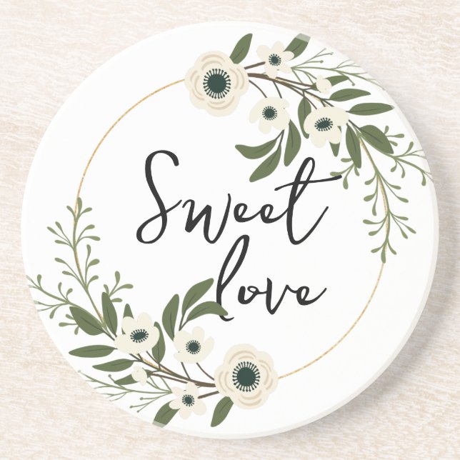 Sweet Liebe Getränkeuntersetzer (Vorne)