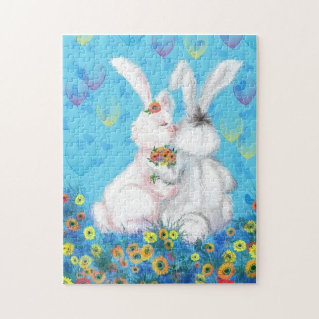 Sweet Liebe - Kiss - Hug - Puzzle (Vertikal)