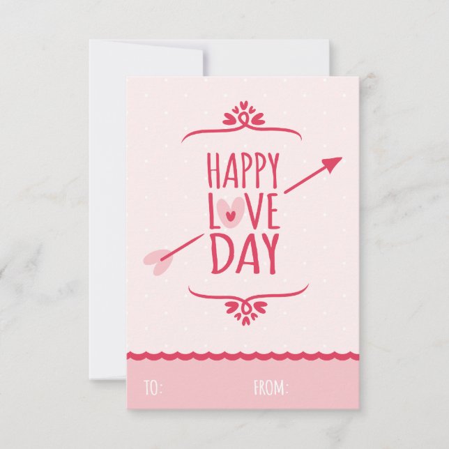 Sweet Liebe Schule Kindergarten Kinder Valentinsta Einladung (Vorderseite)