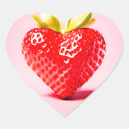 Sweet Liebe Strawberry - Herz-Shaped Liebe Symbol Herz-Aufkleber