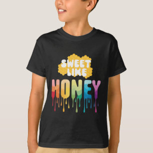 Sweet like Honey - Niedliche farbenfrohe Aufkleber T-Shirt