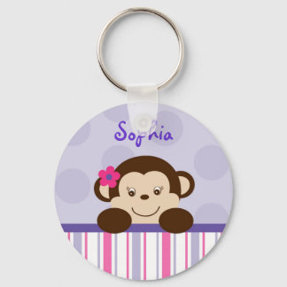 Sweet Lil Girl Affe Personalisierte Schlüsselkette Schlüsselanhänger