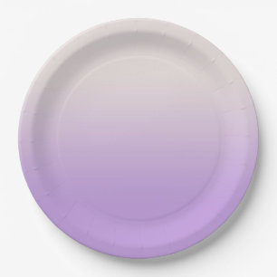 Sweet Lilac Lila Lavender Gradient Ombre Pappteller