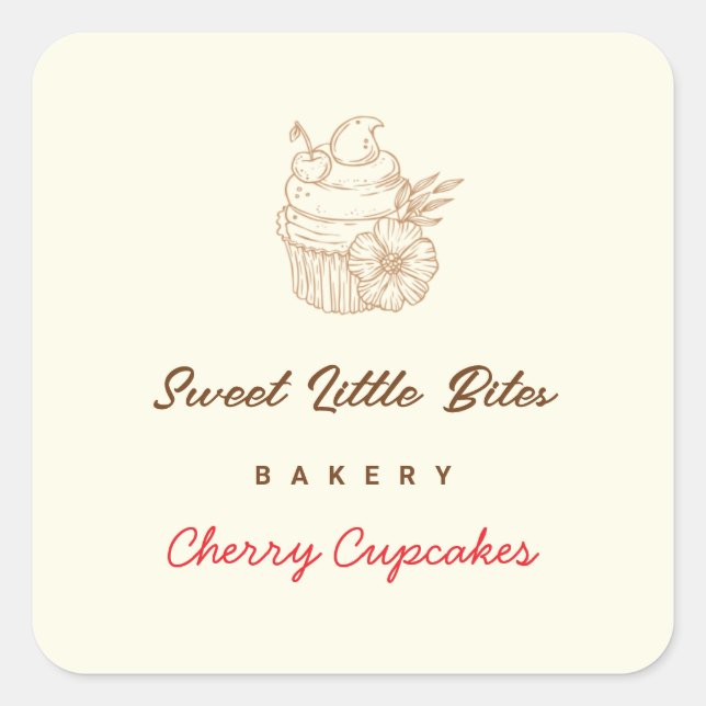Sweet Lites Bakery Cherry Cupcake Sticker (Vorderseite)