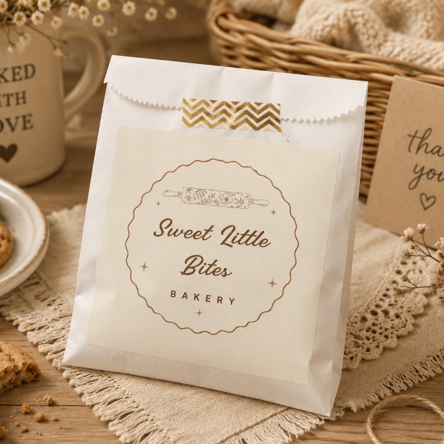 Sweet Lites Bakery Logo Sticker Geschenktütchen (Von Creator hochgeladen)