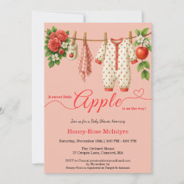 Sweet Little Apple Baby Shower | Fall Rustic Baby Einladung